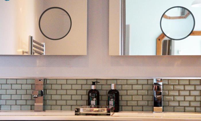 Bathroom of room 8, cole and co welsh toiletries